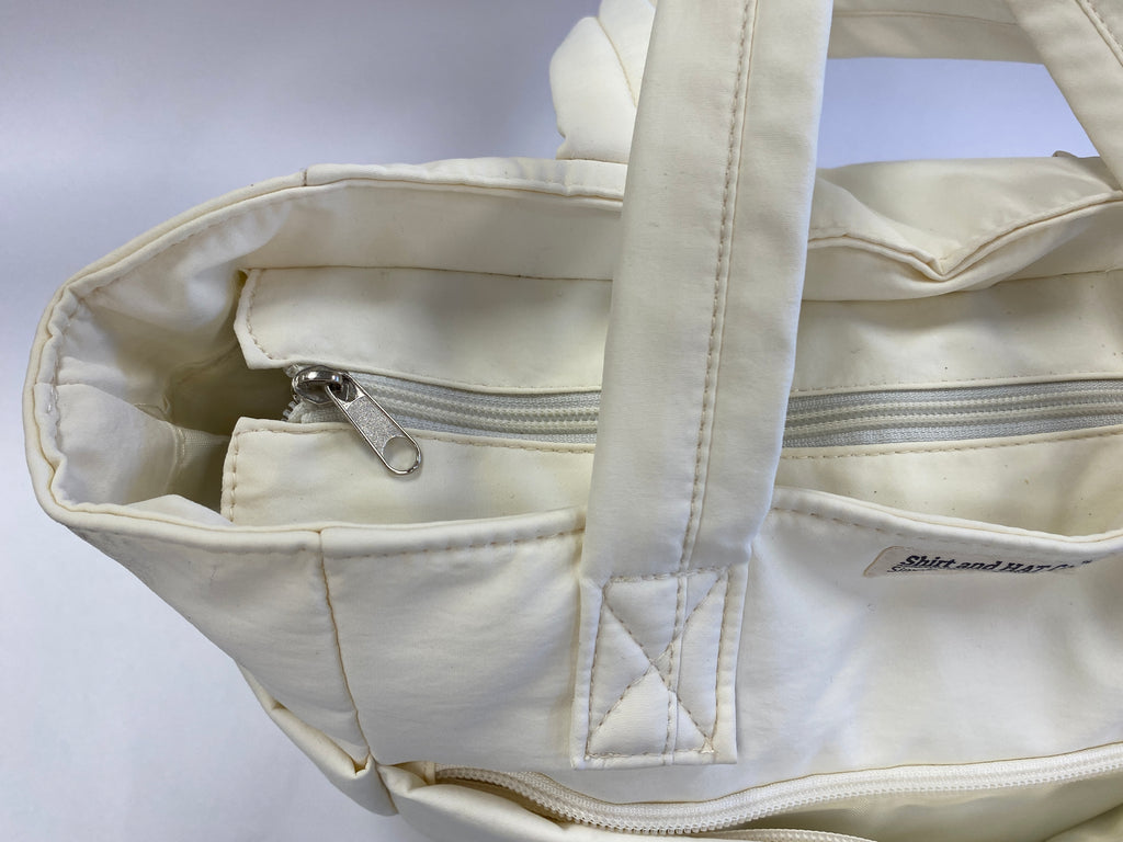 Puffy Tote in white