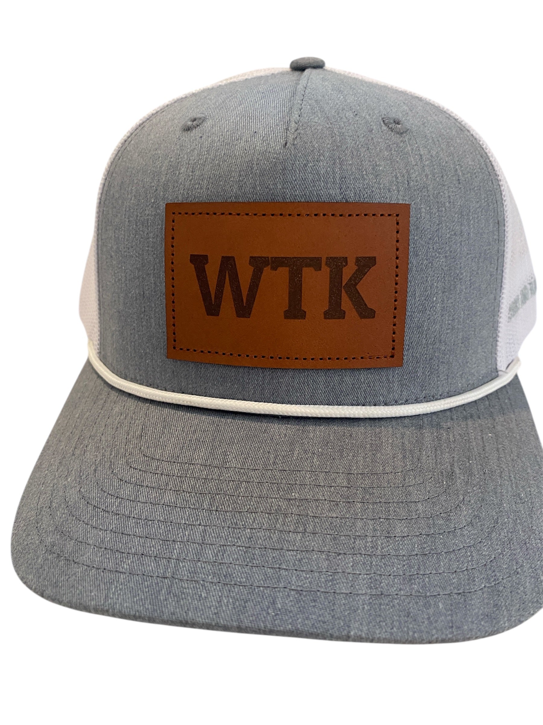 Leather Patch WTK Trucker Hat with Rope